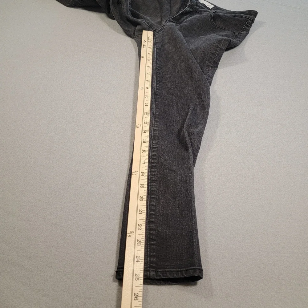 LOFT Ann Taylor Jeans Women's Curvy Skinny Black Wash Denim Size 29/8‎ Mid Rise - Picture 8 of 10